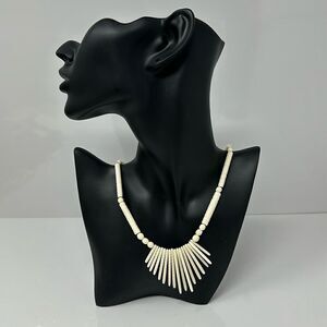 Tribal Carved bones necklace